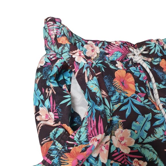St Johns Bay Men Large Swim Trunks Board Shorts Beach Core Floral Pool Hawaiian - Picture 4 of 8